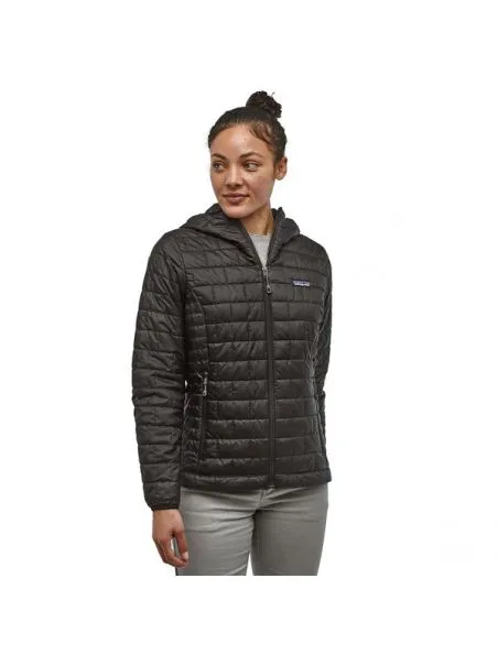 PATAGONIA Chaqueta Nano Puff Hoody Mujer Black