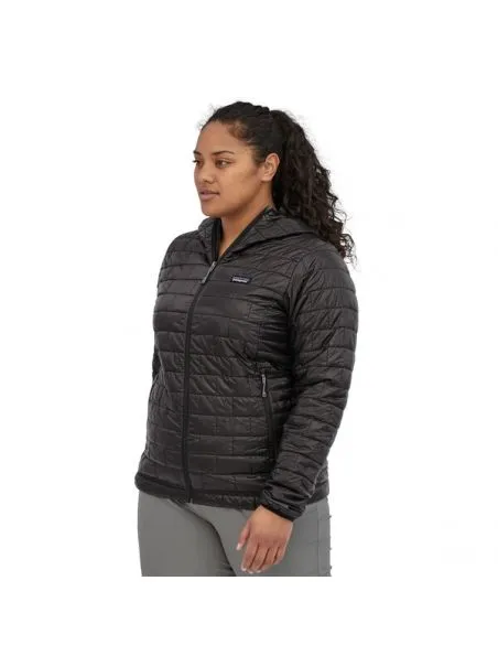 PATAGONIA Chaqueta Nano Puff Hoody Mujer Black