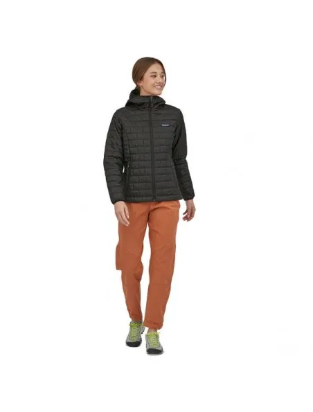 PATAGONIA Chaqueta Nano Puff Hoody Mujer Black