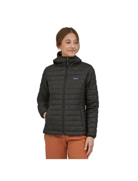 PATAGONIA Chaqueta Nano Puff Hoody Mujer Black